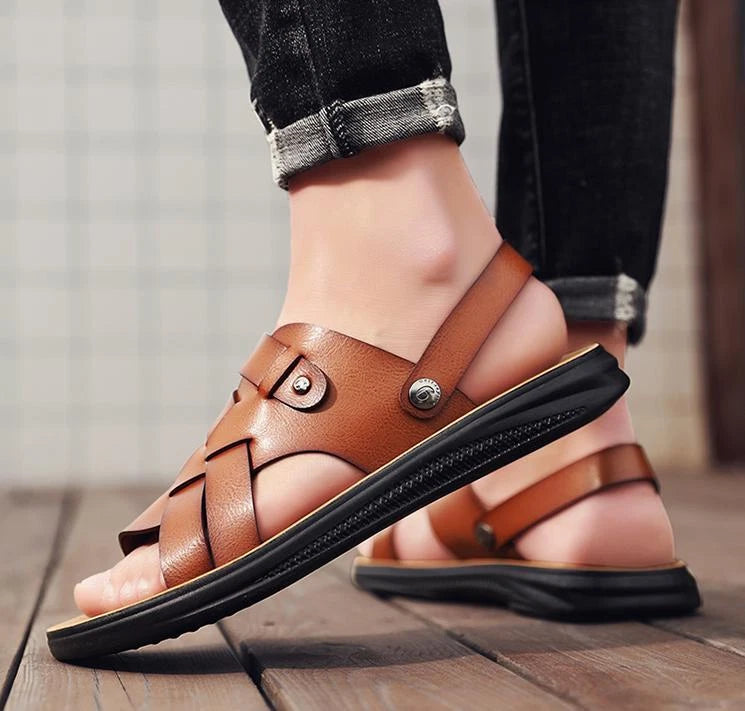 Men's Summer Outdoor Beach Sandals Shoes Slippers Casual Flats Comfort Fashion
