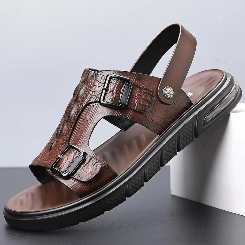 Men's Casual Beach Shoes Summer Sandals Slippers Slip On Flats Slides Footwear
