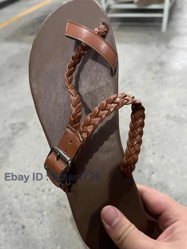 Men Flip-flops Slip On Flats Sandals Beach Casual Shoes Summer Footwear Slippers