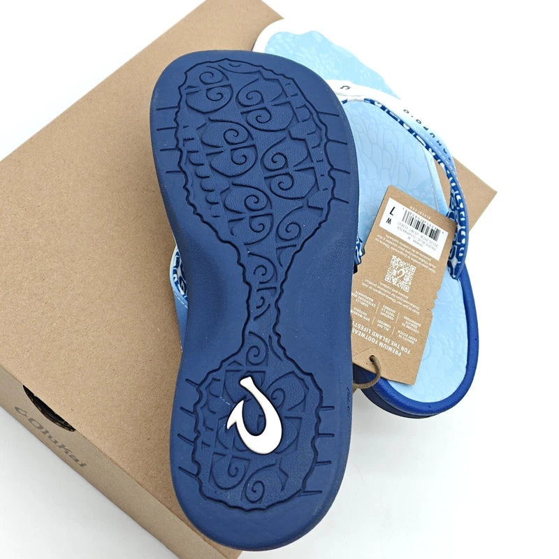 OluKai Ohana 20110-3YCW Women Sandals Arch Support Flip Flop Sz 5-11