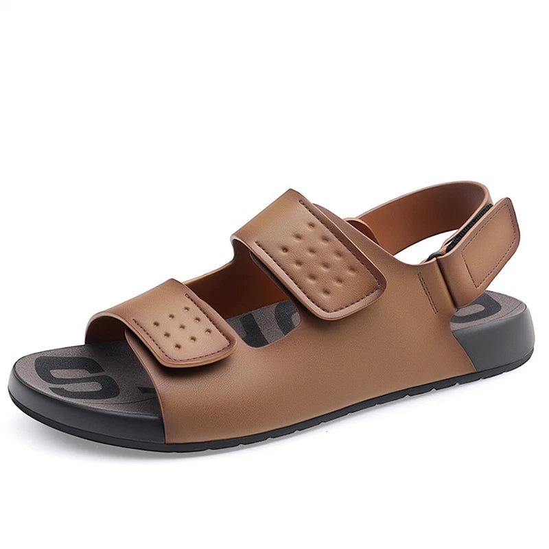 Men Leather Sandals Classic Men Shoes Slippers Soft Sandals