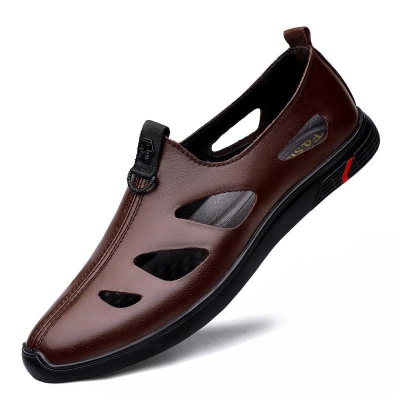 Men's Formal Casual Hollow Out Shoes Beach Closed Toe Slippers Fashion Sandals