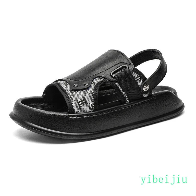 Men's Summer Beach Holiday Platform Sport Sandals Casual Mules Slides Slippers