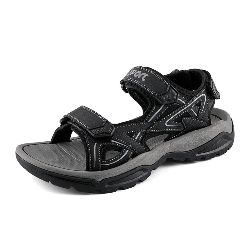 Summer Men's Sandals Outdoor Beach Platform Wading Shoes Soft Non-Slip Slippers