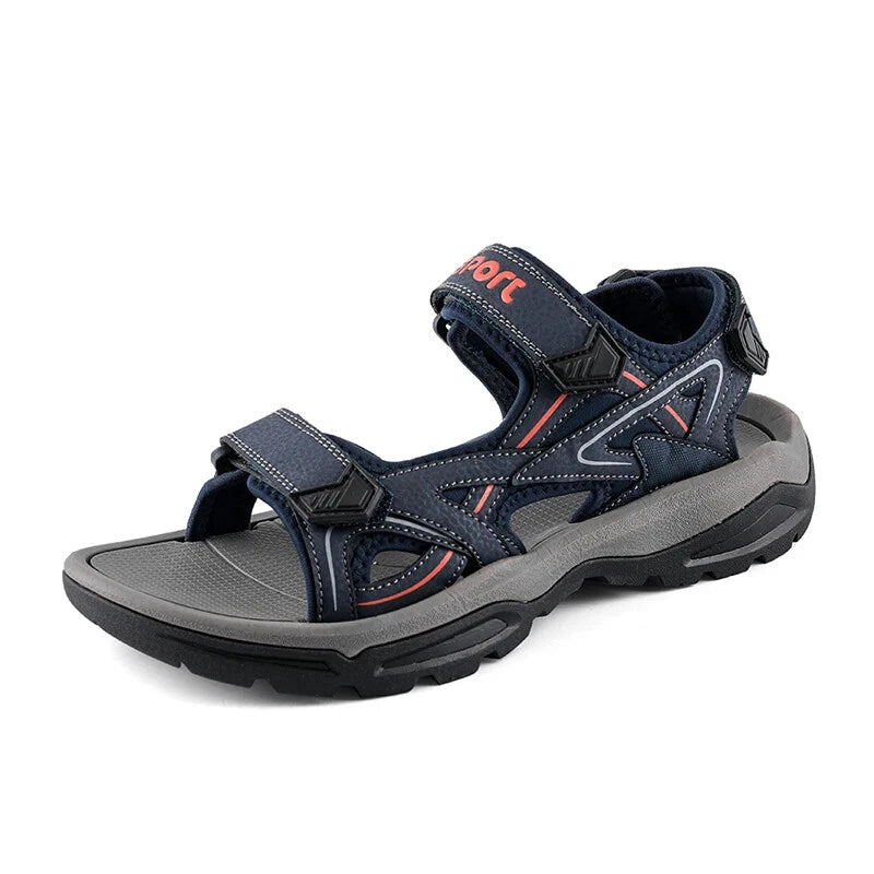 Summer Men's Sandals Outdoor Beach Platform Wading Shoes Soft Non-Slip Slippers