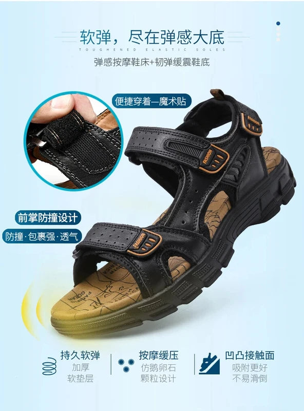 2024 Men's Sandals Outdoor Hiking Trekking Shoes Men Beach Slippers Sneakers