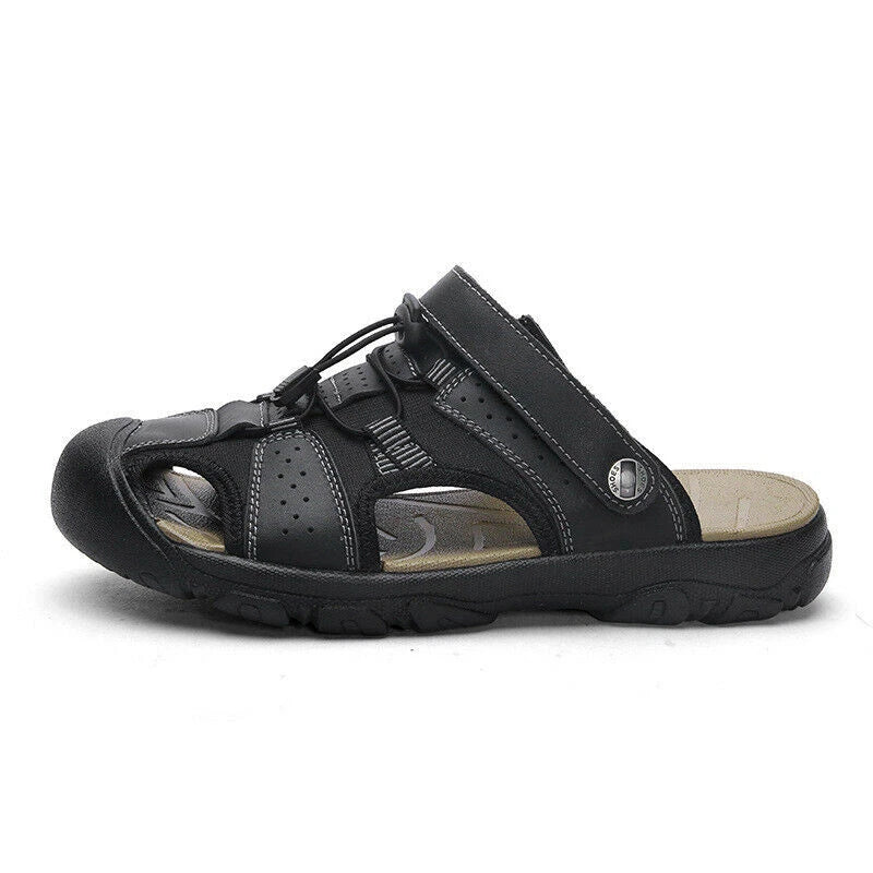 Mens Sandals Summer Sports Fishman Closed Toe Water Shoes Beach Slippers Outdoor