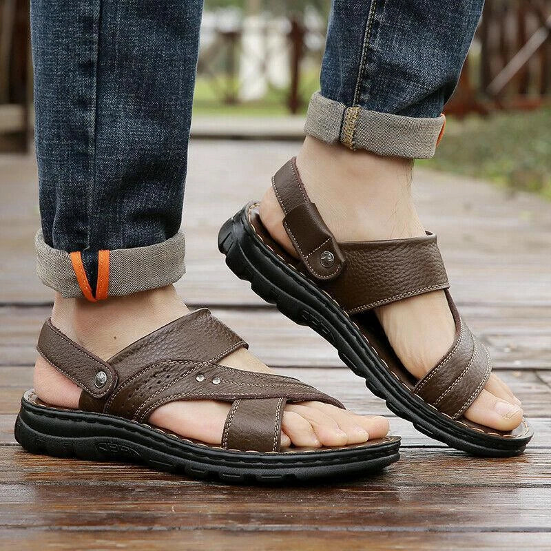 New Mens Slingbacks Sandals Open Toe Slippers Straps Wlaking Sports casual Shoes