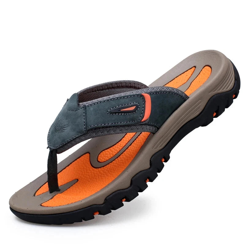 Summer Men's Slippers Breathable Sandals  Outdoor Flip Flops Casual Beach Shoes