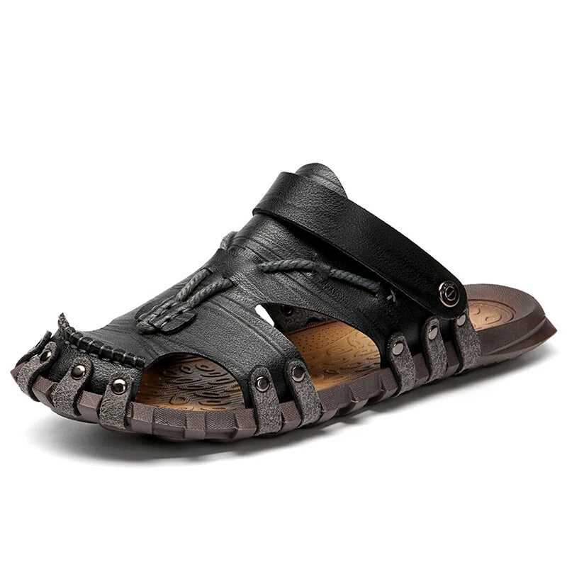 Mens Comfort Slippers Slip on Flats Sandals Slides Casual Beach Shoes Footwear