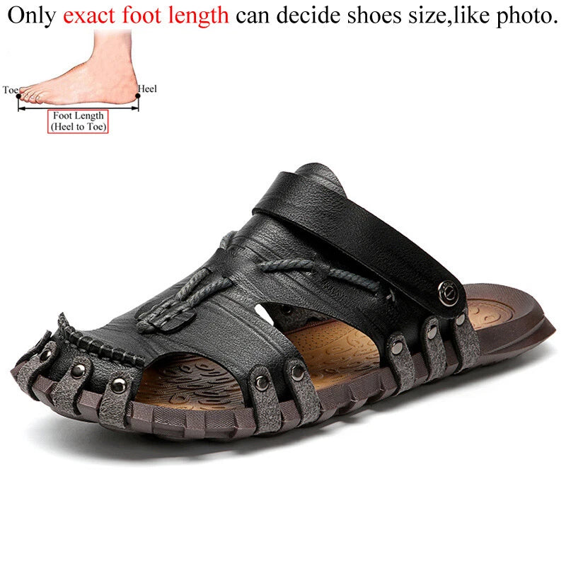 Mens Comfort Slippers Slip on Flats Sandals Slides Casual Beach Shoes Footwear