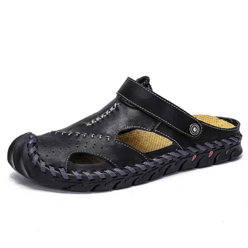 Men's Comfortable Slippers Summer Sandals Slip On Flats Casual Beach Shoes