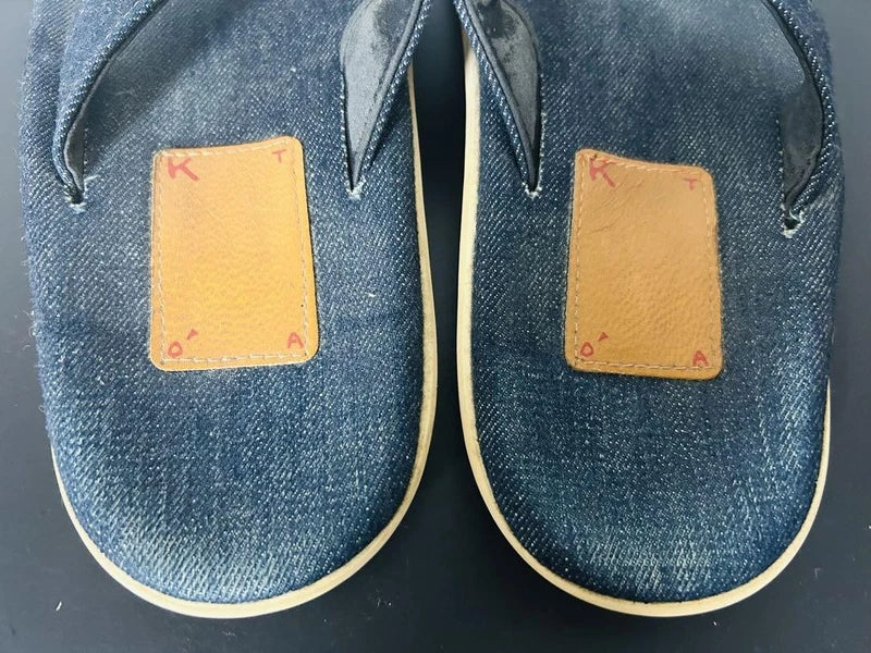 Island Slipper Kato Denim Sandals US10 (28cm) Rare Collab Vintage Condition