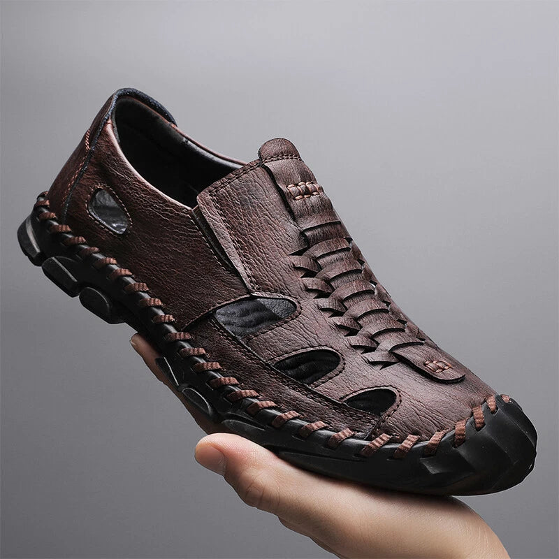 Men Sandals Comfortable Flats Outdoor Beach Casual Shoes Slippers Big Size 38-48